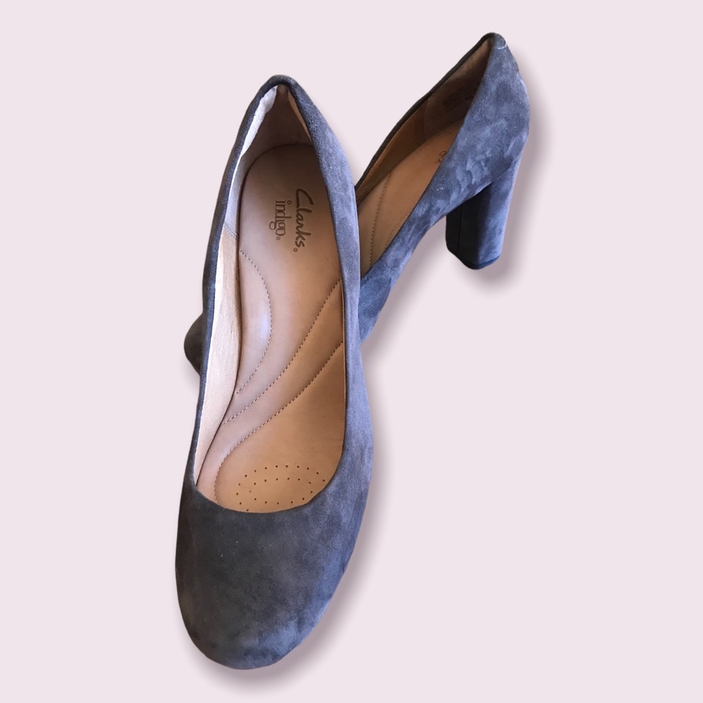 Clarks chunky heels, size 10 - Picture 1 of 6